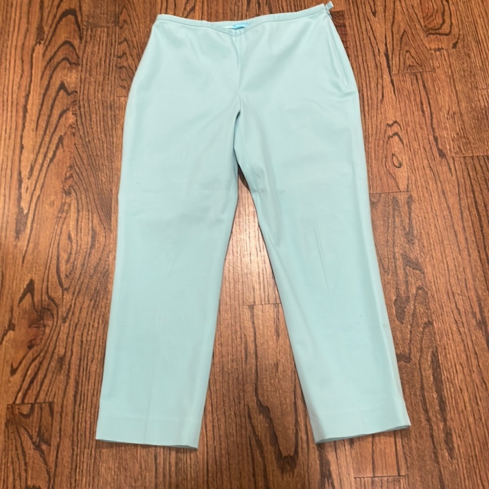 J McLaughlin Turquoise Pants Side Zip Flat Front